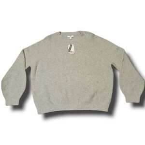 BP Blouson Sleeve‎ Crewneck Sweater Grey Size XL NEW